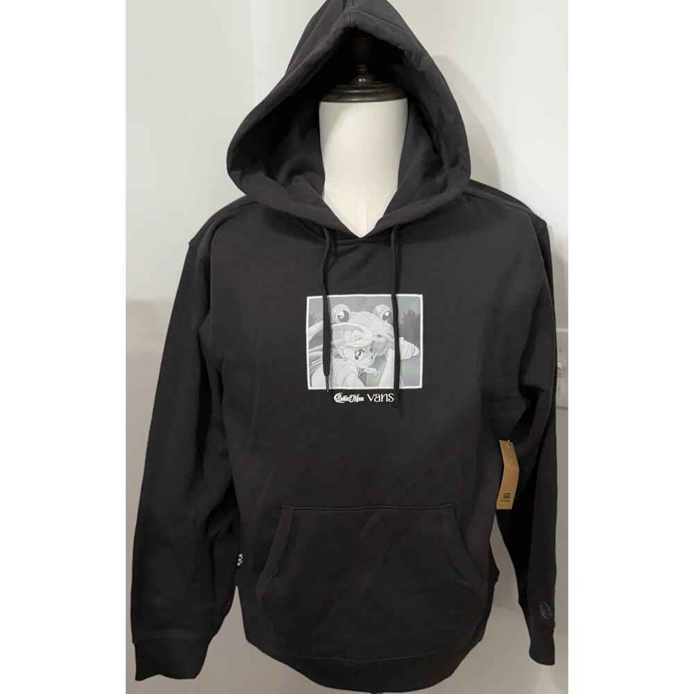 NEW NWT Sailor Moon x Vans Photo Lizzie Black Hoodie Size Men's Medium M